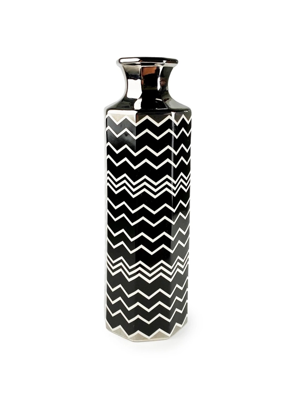 Target X Missoni Black and White Chevron Ceramic Vase